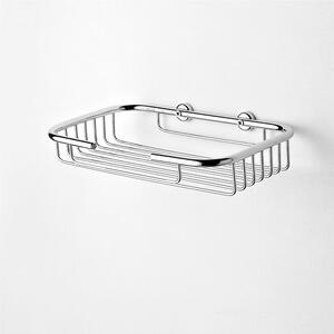 Griglia Doccia rettangolare fissaggio a viti a un piano cromo 24x16xh4 cm inox lucido bagno galvanico di oltre 22 micron inalterabile nel tempo