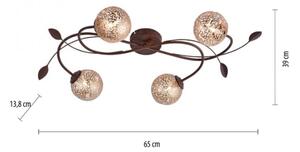 Paul Neuhaus 6395-48 - Lampadario a plafone GRETA 4xG9/40W/230V