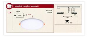 Paulmann 92392 - LED/17,5W IP44 Lampada da incasso per bagno VARIFIT 230V