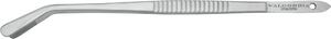 Pinza cuoco inox piegata estremit� finali sono curve e disassate 30 cm zigrinatura sulla parte finale antiscivolo