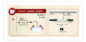 Paulmann 92387 - LED/4,5W IP44 Lampada da incasso da bagno VARIFIT 230V