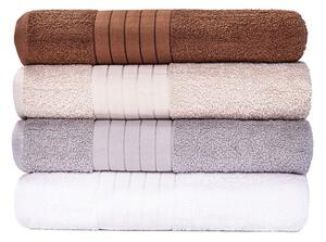 Set di 4 asciugamani da bagno in cotone, 70 x 140 cm Como - Bonami Selection