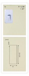 Paulmann 93809 - LED/2,4W IP44 Applique da esterno SPECIAL LINE 230V