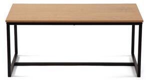 Tavolino da salotto di colore naturale con effetto rovere 47x90 cm Norden – Bonami Essentials