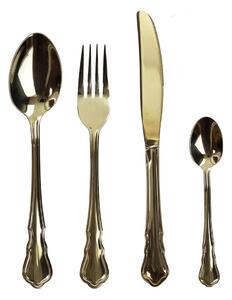 Posate in acciaio inox 16 pezzi in colore oro Posate Imperial - Brandani