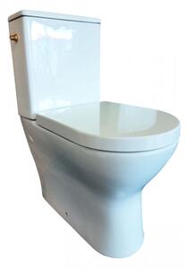 Sanitario Filo Muro Allibert KOBALT vasca senza bordo serbatoio di collegamento laterale sedile WC