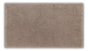 Asciugamano in cotone marrone 71x40 cm Chevron - Foutastic