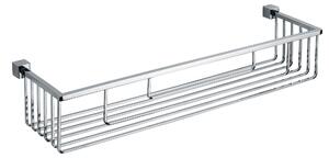 Mensola portaoggetti da bagno ad un piano L.41 cm - Fissaggio a parete 41x12xh8,5 cm ottone cromato