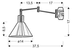 Applique COPENHAGEN 1xE14/40W/230V