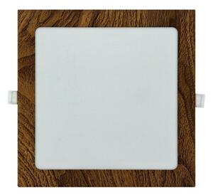 Lampada LED da incasso SQUARE LED/18W/230V 4200K 22x22 cm marrone