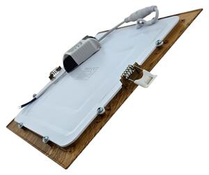 Lampada LED da incasso SQUARE LED/18W/230V 4200K 22x22 cm marrone