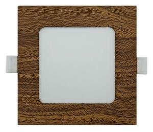 Lampada LED da incasso SQUARE LED/6W/230V 4200K 11,8x11,8 cm marrone
