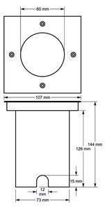 Luce per vialetti d'ingresso 1xGU10/30W/230V IP44 cromo opaco