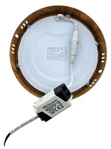 Plafoniera LED RING LED/12W/230V 4200K diametro 16 cm marrone