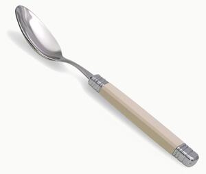 Cucchiaino da Caff� Rossini Set di 6 Pezzi in acciaio 18.10 Lunghezza 16,5 cm manico in PA con ghiera lavabile in lavastoviglie Avorio
