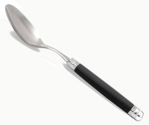 Cucchiaino da Caff� Rossini Set di 6 Pezzi in acciaio 18.10 Lunghezza 16,5 cm manico in PA con ghiera lavabile in lavastoviglie Nero
