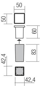 Redo 90041 - Lampada LED da incasso per esterni INCAS LED/2,3W/230V IP65