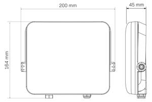 Riflettore LED da esterno MILKY LED/50W/230V 4000K IP65 nero