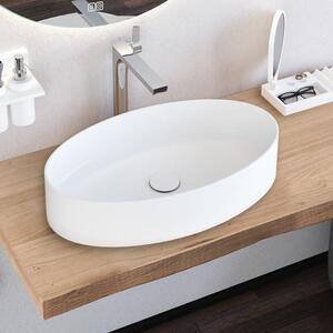 Lavabo da appoggio in pietra Kronenbach, dimensioni 60 x 35 cm