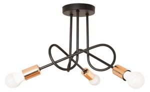 Lampadario a LED da incasso OXFORD 3xE27/15W/230V Nero