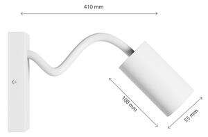 Faretto da parete SQUALLA VARIOSA 1xGU10/10W/230V bianco