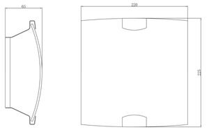 Globo 40403W2 - Applique PARANJA 1xE27/60W/230V