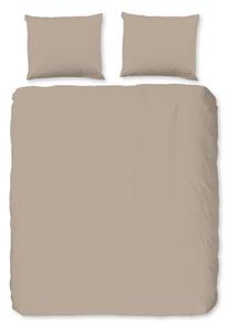 Biancheria da letto marrone in flanella per letto matrimoniale/per letto prolungato 240x220 cm – Good Morning