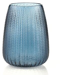 Vaso in vetro blu (altezza 24 cm) Sevilla - AmeliaHome