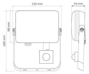 Proiettore da esterno a LED con sensore MILKY LED/30W/230V 4000K IP65