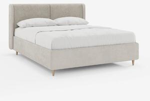 VALKIRIA letto imbottito bicolore con vano contenitore - cuscini schie