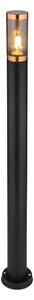 Globo 3159BC - Lampada da esterno BOSTON 1xE27/23W/230V IP44 110 cm nero/rame