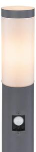 Globo 3159AS - Lampada da esterno con sensore BOSTON 1xE27/15W/230V IP44 110 cm antracite