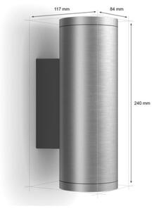 Philips 17463/47/P7 - LED RGBW Lampada da esterno Hue APPEAR 2xLED/8W/230V IP44