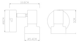 Globo 15548TK - Lampada da tavolo MAXY 1xE27/40W/230V bianco/antracite