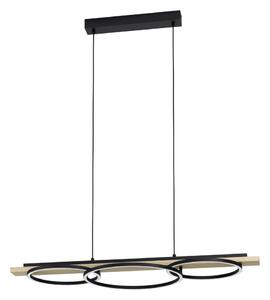 Eglo 901714-LED lampadario dimmerabile BOYAL 2xLED/12,5W/230V+LED/15,5W beige/nero