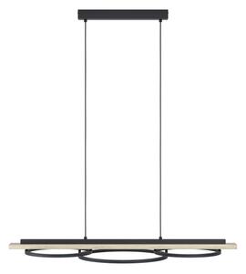 Eglo 901714-LED lampadario dimmerabile BOYAL 2xLED/12,5W/230V+LED/15,5W beige/nero