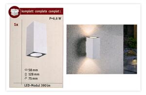 Paulmann 94330 - 2xLED/2,8W IP44 Applique da esterno FLAME 230V bianca