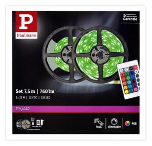 Paulmann 78979 - Striscia LED RGB/26W dimmerabile SIMPLED 7,5m 230V + TC