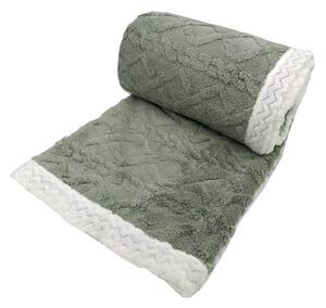 Coperta verde in sherpa 150x200 cm Island - My House