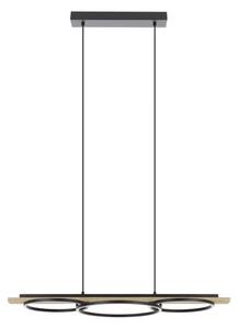 Eglo 901714-LED lampadario dimmerabile BOYAL 2xLED/12,5W/230V+LED/15,5W beige/nero