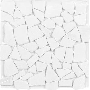 Mosaico marmo Opus White bianco sp. 7 mm