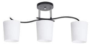 Lampadario a sospensione con supporto rigido ESNYR 3xE27/40W/230V nero/bianco