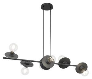 Lampadario a sospensione con filo TOKEN 6xE27/15W/230V nero