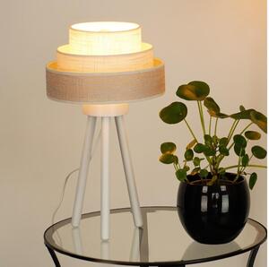 Brilagi - Lampada da tavolo ALASKA LUNETA 1xE27/15W/230V grigio/color crema