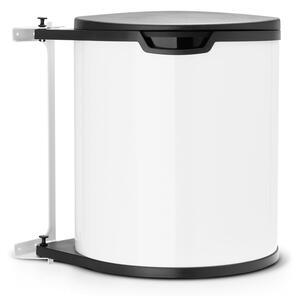 Bidone in acciaio da incasso bianco 15 L - Brabantia