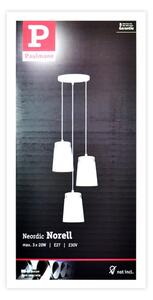 Paulmann 79627 - Lampadario a sospensione con filo NORELL 3xE27/20W/230V