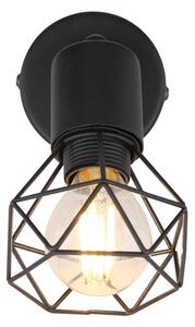 Globo 54802S-1 - Faretto da parete XARA 1xE14/40W/230V nero