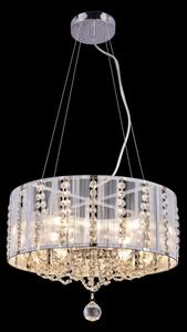 Globo 15091H - Lampadario di cristallo a sospensione WALLA 4xE14/40W/230V