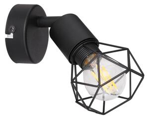 Globo 54802S-1 - Faretto da parete XARA 1xE14/40W/230V nero