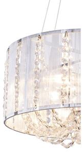 Globo 15091H - Lampadario di cristallo a sospensione WALLA 4xE14/40W/230V